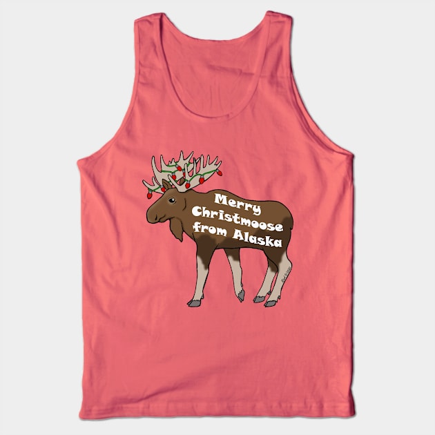 Merry Christmoose from Alaska Tank Top by HonuHoney